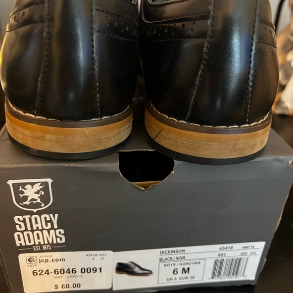 Stacy Adams Boys dress shoes, size 6 M - Picture 4 of 4
